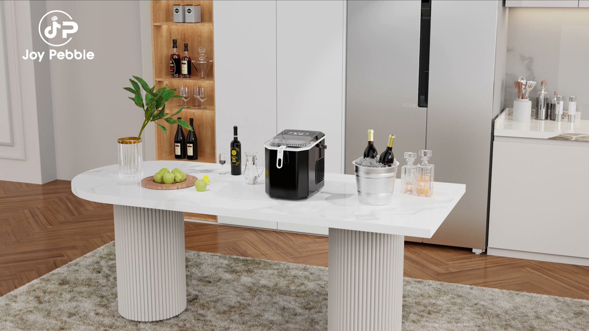 Amazon.co.jp: Joy Pebble 製氷機 家庭用 氷つくり機 高速 自動製氷機