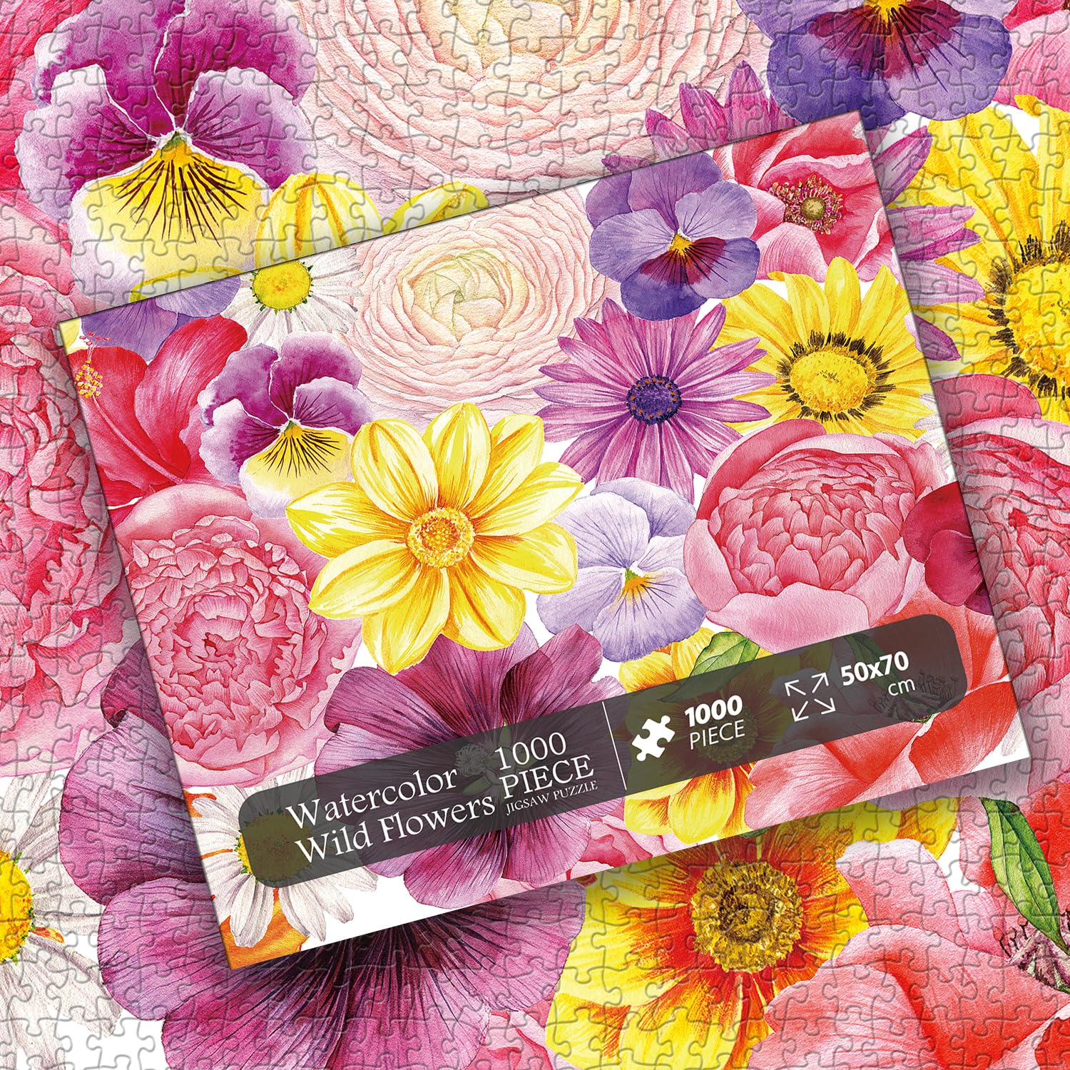 Amazon | 大人用フラワーパズル 野花 植物 花 ジグソーパズル 1000