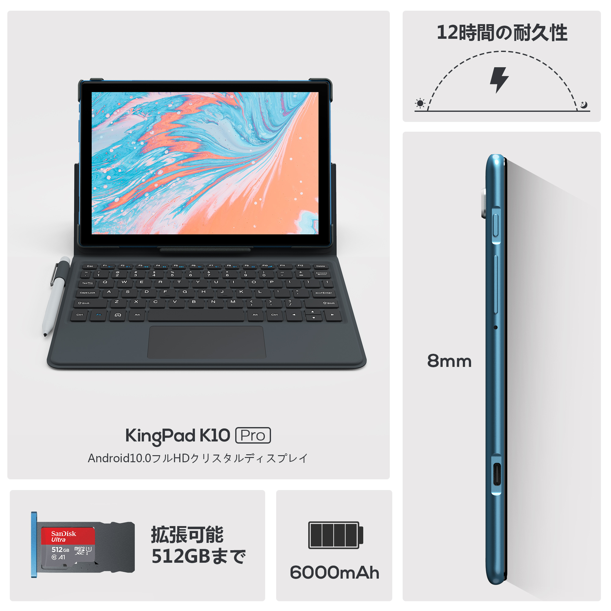 Amazon.co.jp: VASTKING KingPad K10 Pro 10.1