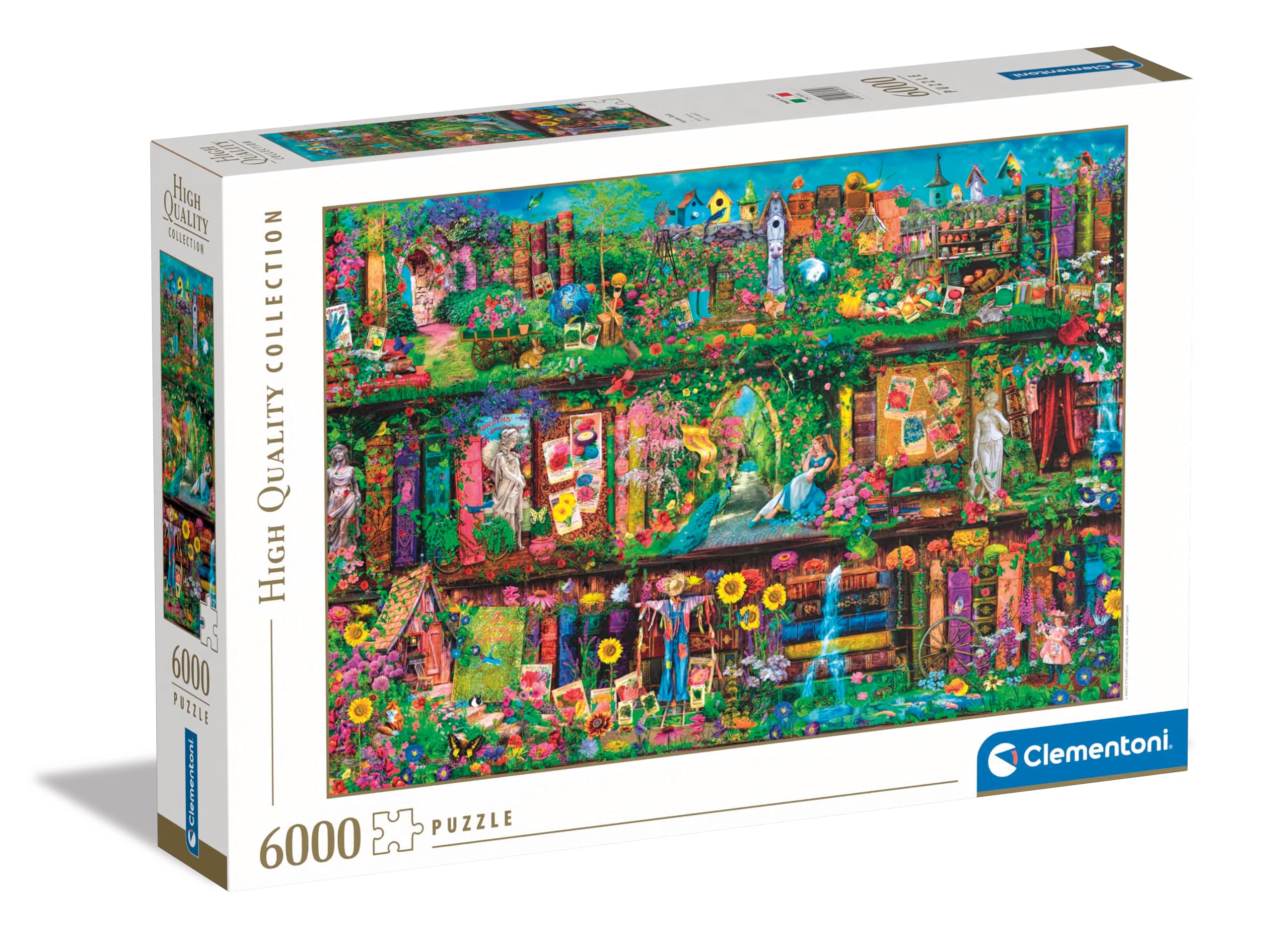 Clementoni - Puzzle 6000 Pieces - Garden Shelf - 168.6,4 x 118.4