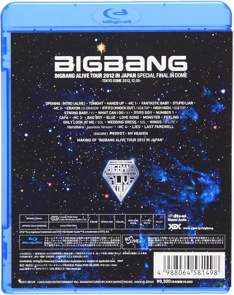 Amazon.co.jp: BIGBANG ALIVE TOUR 2012 IN JAPAN SPECIAL FINAL IN