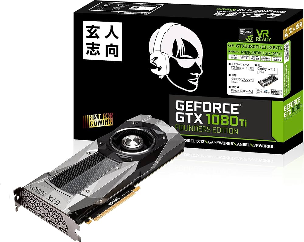 Amazon | 玄人志向 ビデオカードGEFORCE GTX 1080Ti搭載 GF-GTX1080Ti