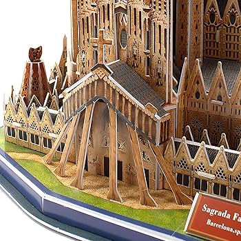 Amazon | バルセロナサグラダファミリア3Dパズルナショナルジオ