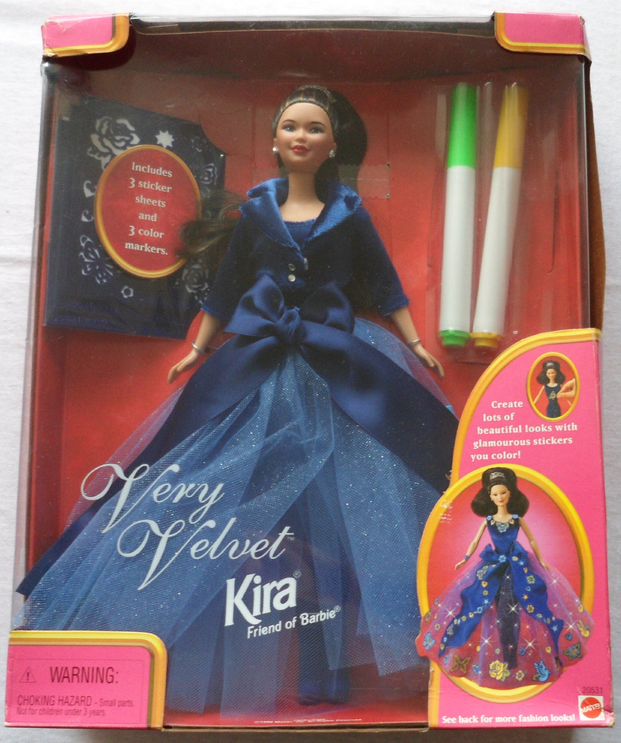 Amazon.com: VERY VELVET KIRA, FRIEND OF BARBIE - 1998 : Toys & Games
