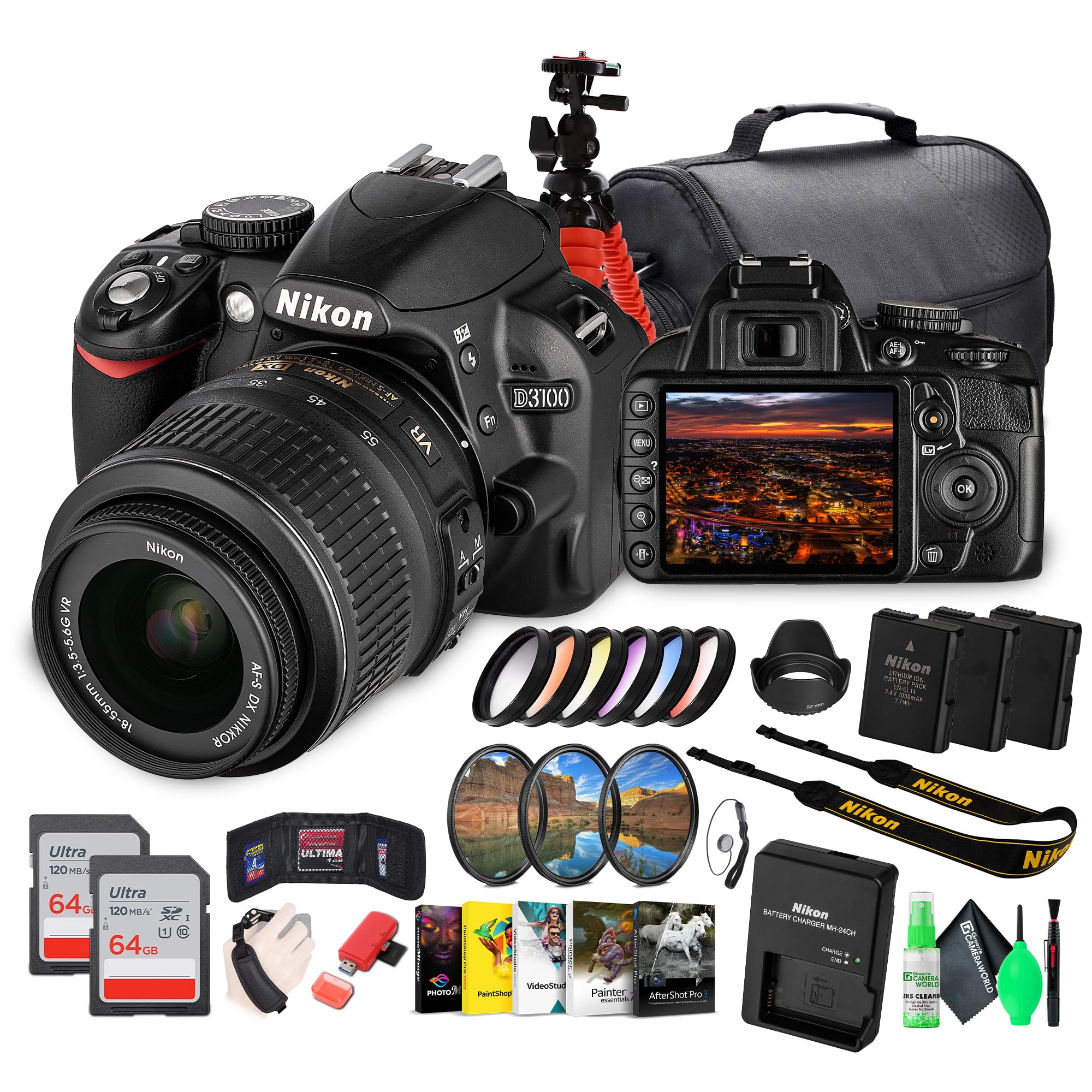 Amazon.com : Nikon D3100 DSLR Camera Kit with 18-55mm VR Lens