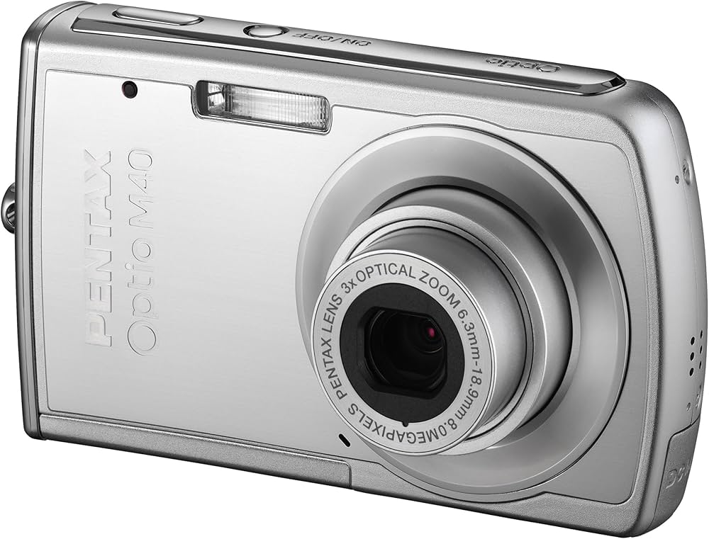 Pentax Optio M40 Digital Camera 8 Megapixel 3x Optical Zoom 6.4 cm