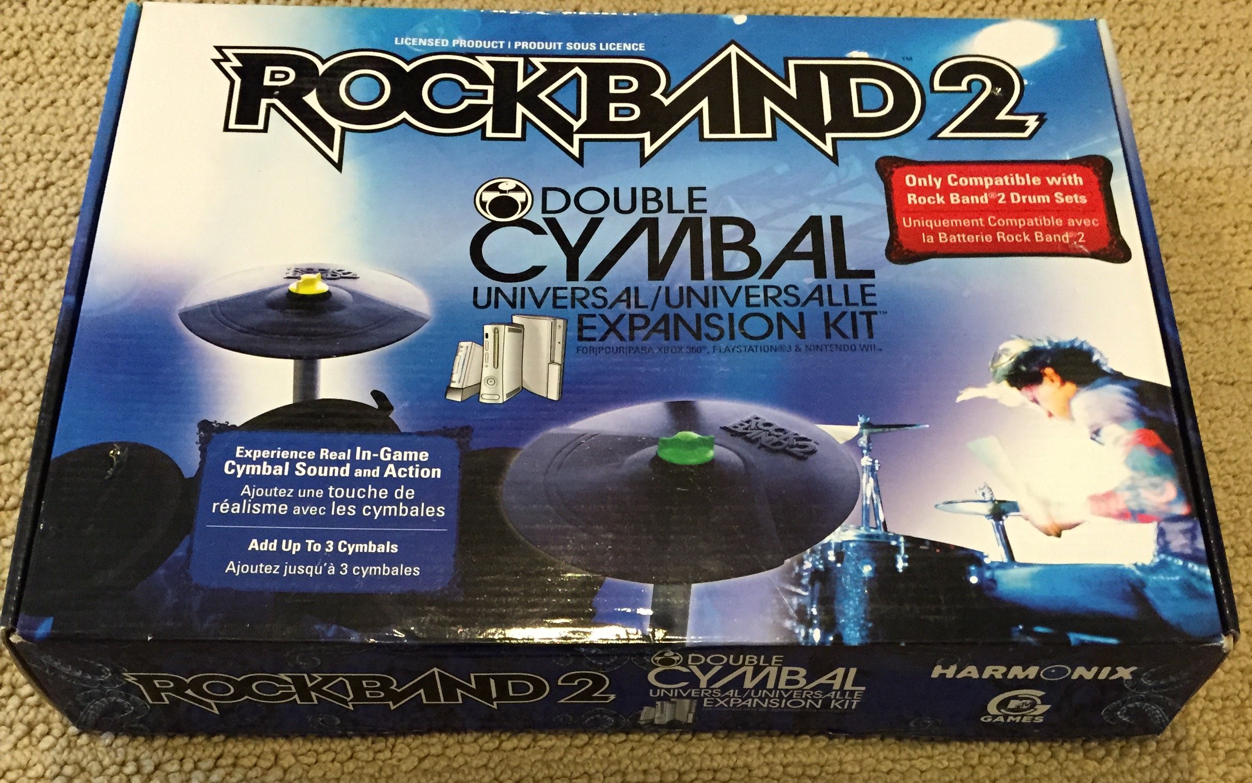 Rock Band 2 Double Cymbal Kit PS3, Xbox 360, Wii [Mad Catz