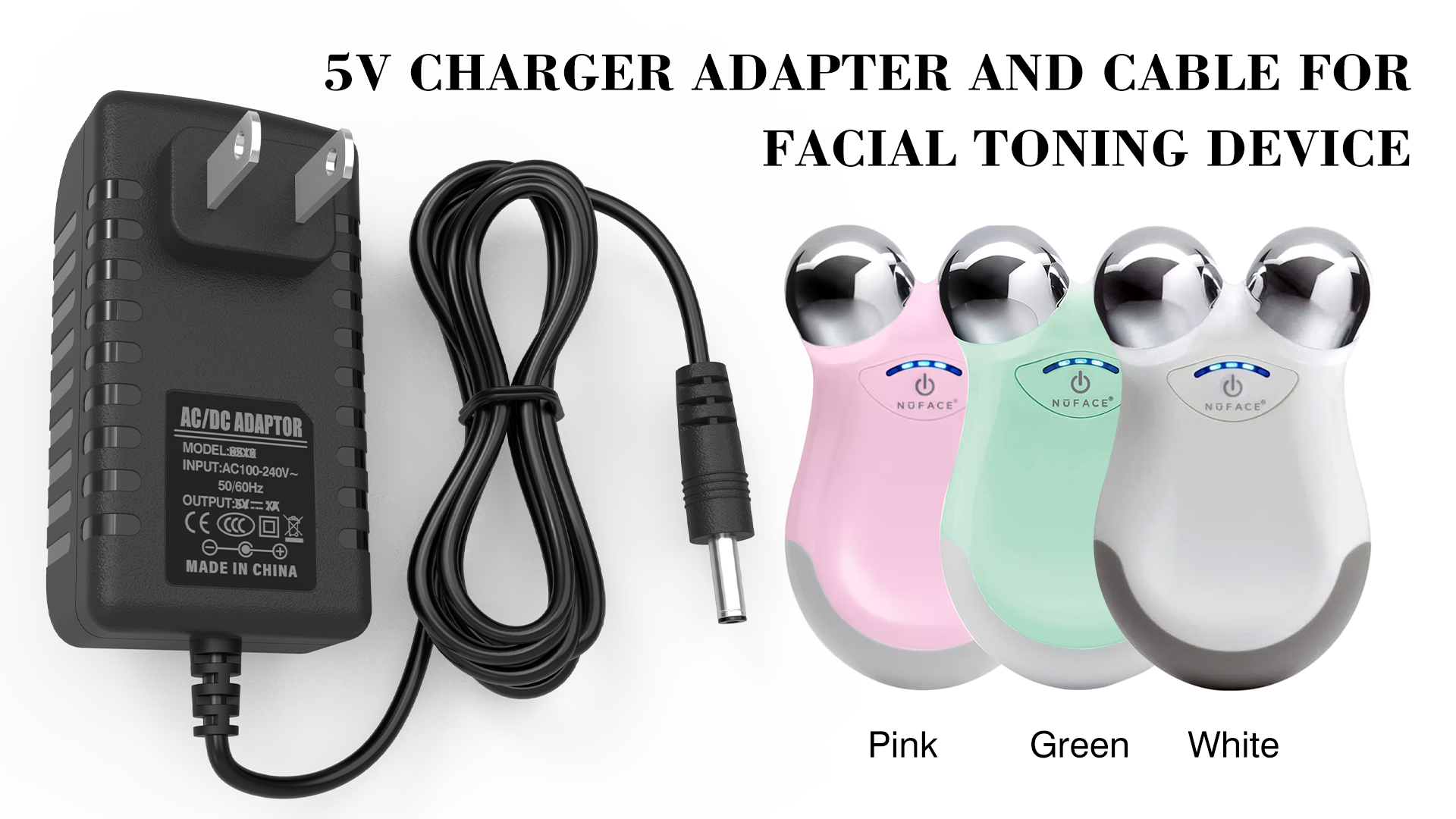 Amazon.com: 5V Charger Compatible with NuFACE Mini Facial Toning