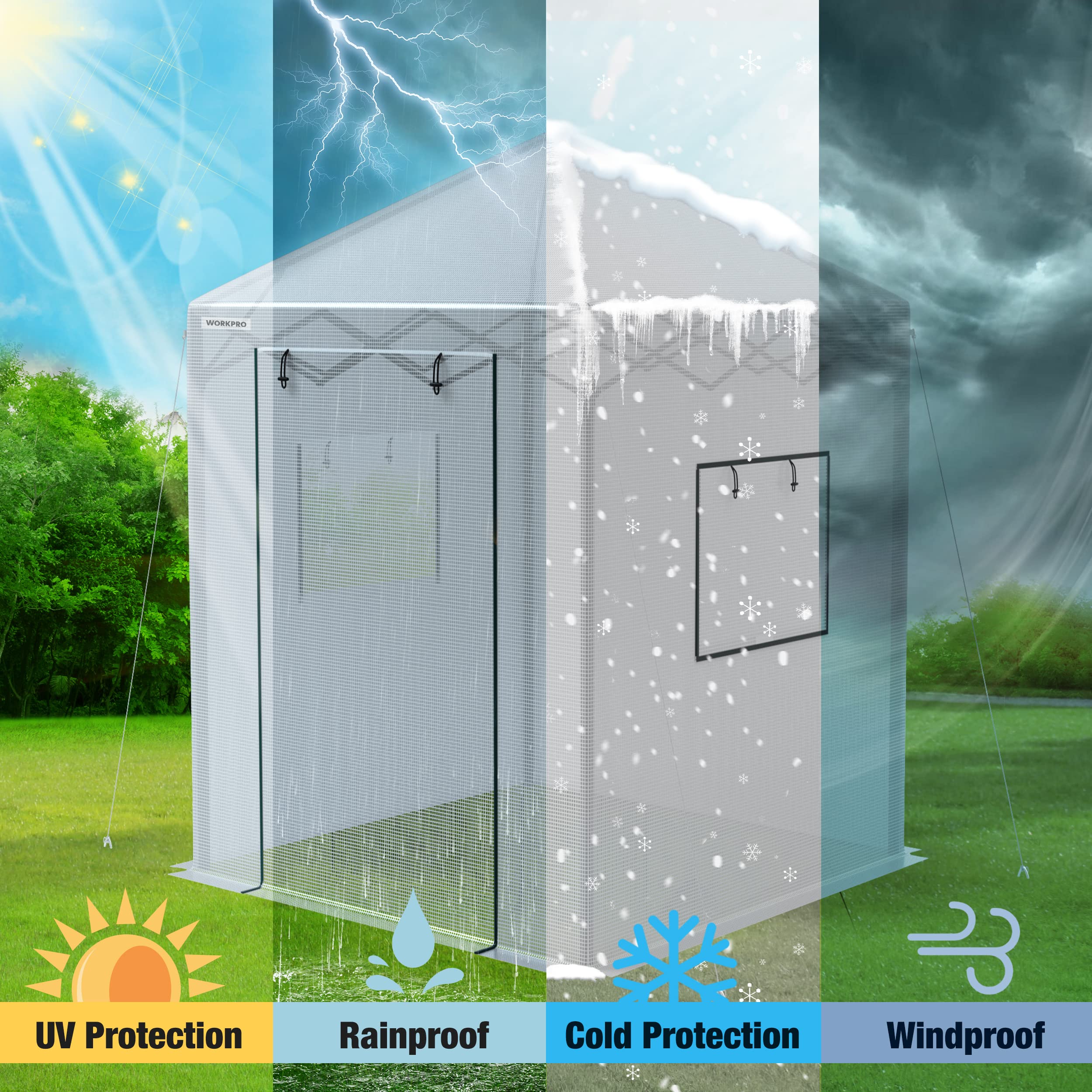 Amazon.com : WORKPRO Greenhouse, 94