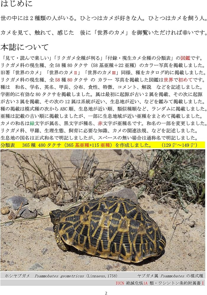 世界のカメ 潜頸亜目 I リクガメ科 | 加藤進, 加藤進 |本 | 通販 | Amazon