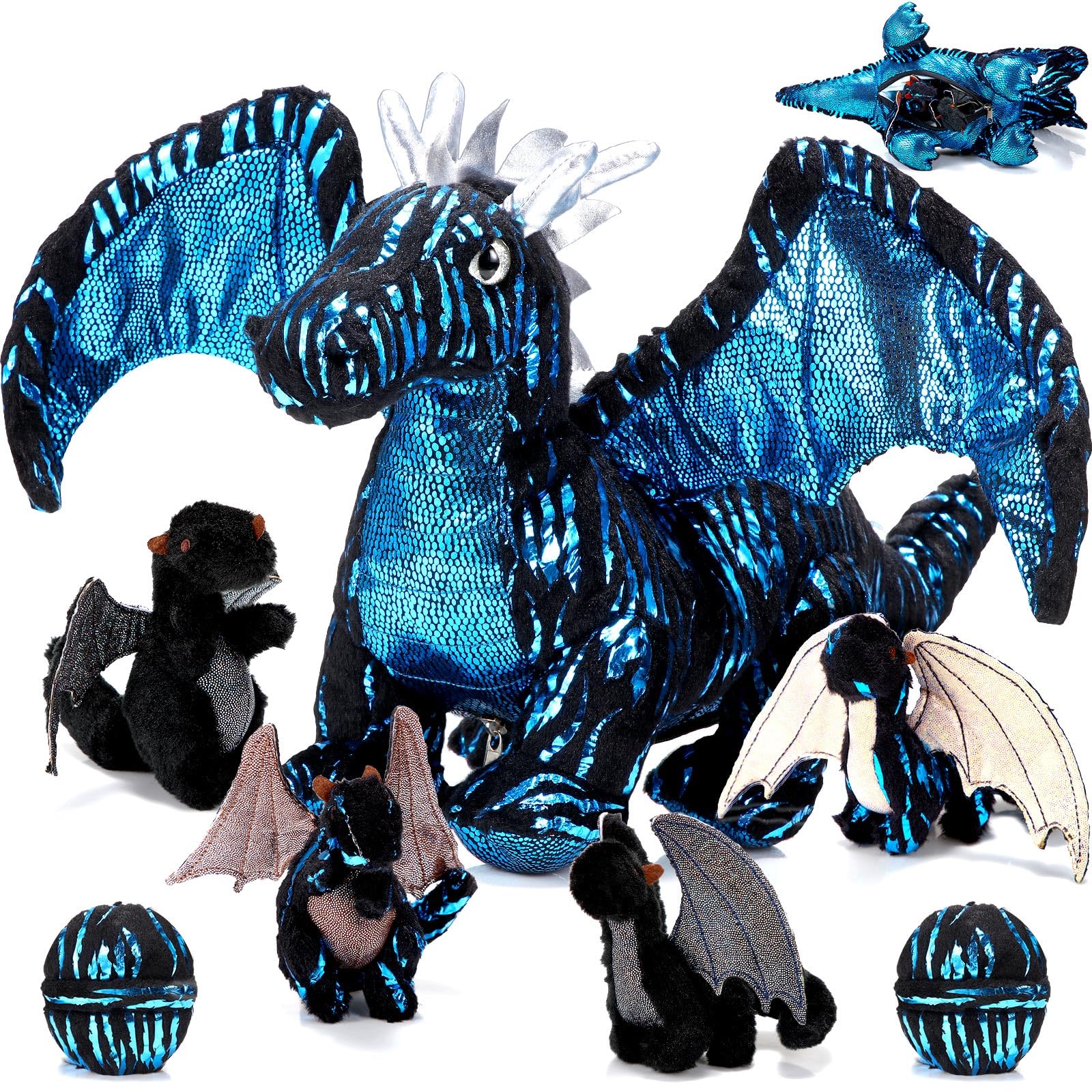 Amazon.com: Deekin 7 Pcs Dragon Toy Set 16 Inch Large Dragon