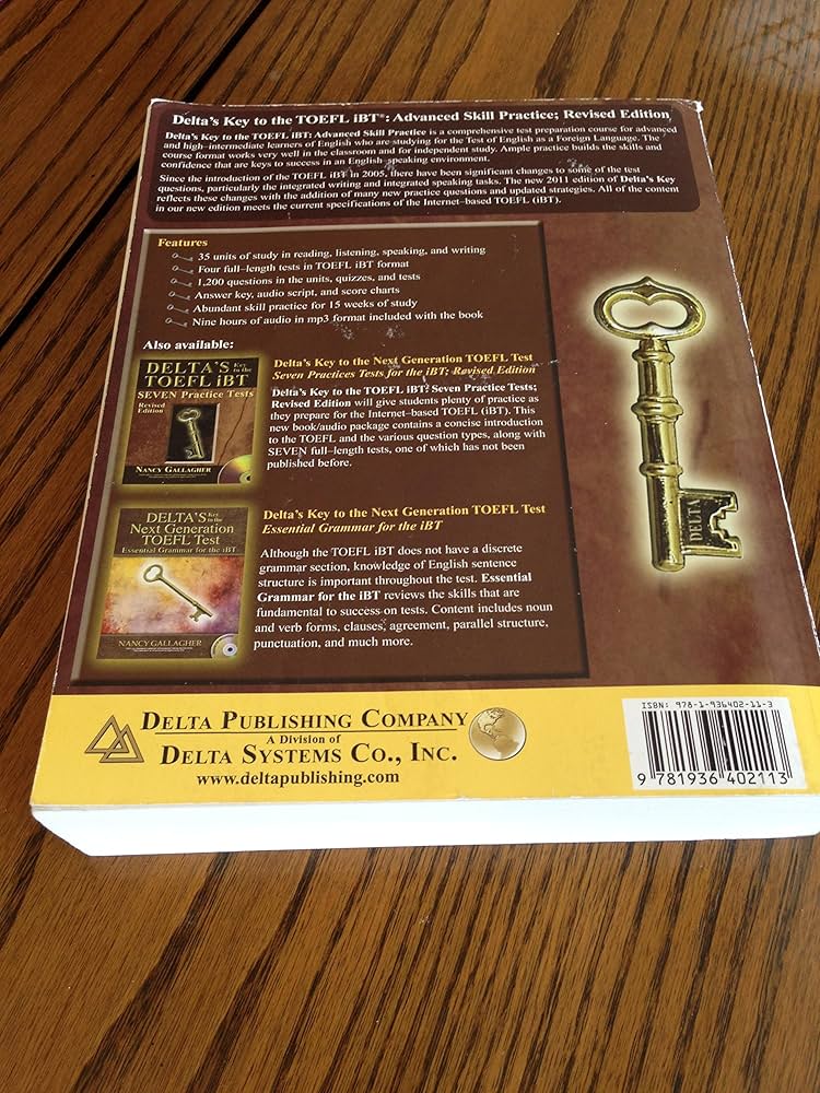 Amazon | Delta's Key to the TOEFL iBT: Advanced Skill Practice