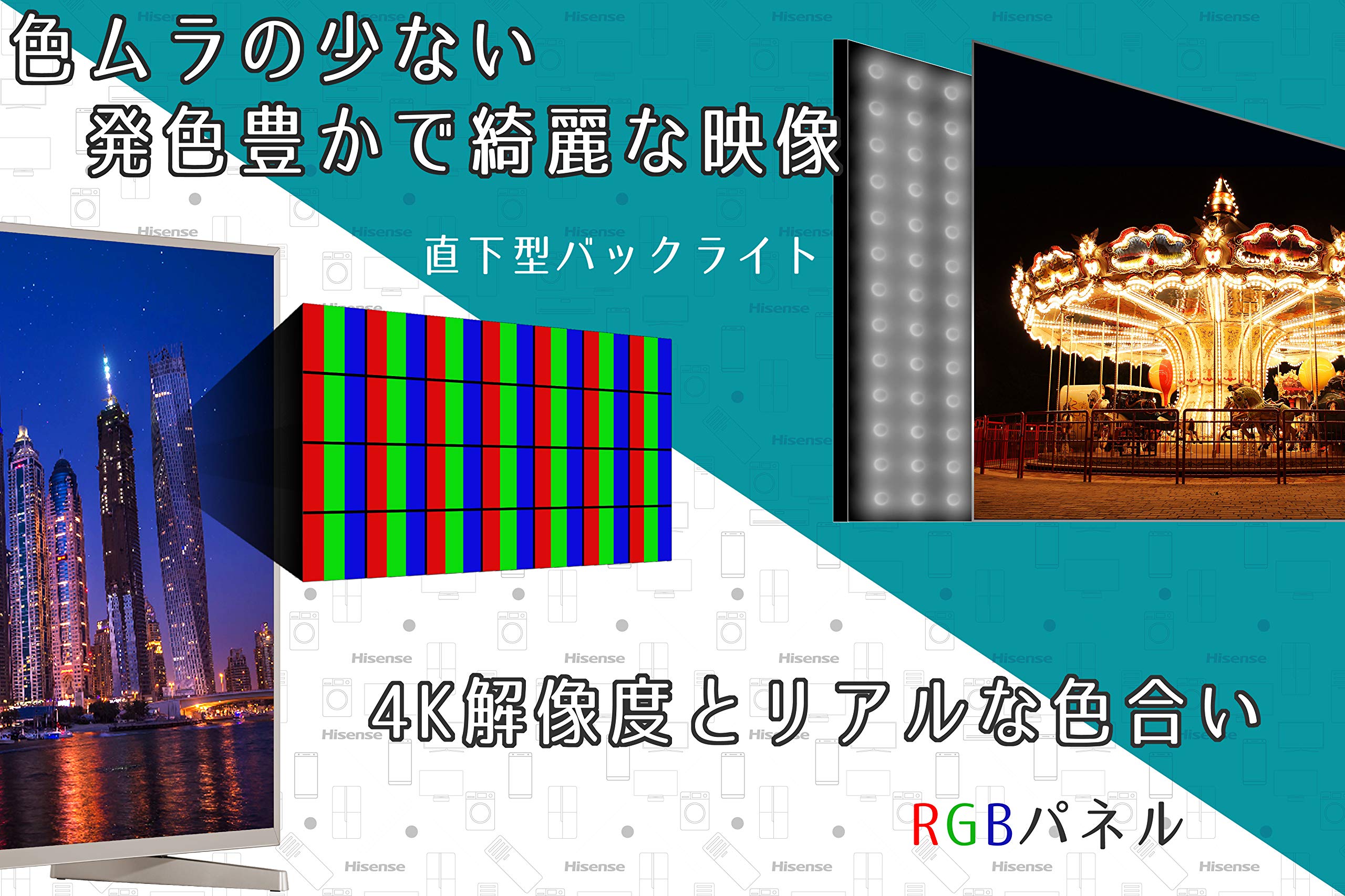 Amazon | ハイセンス Hisense 50V型 液晶 テレビ HJ50N5000 4K 外付け