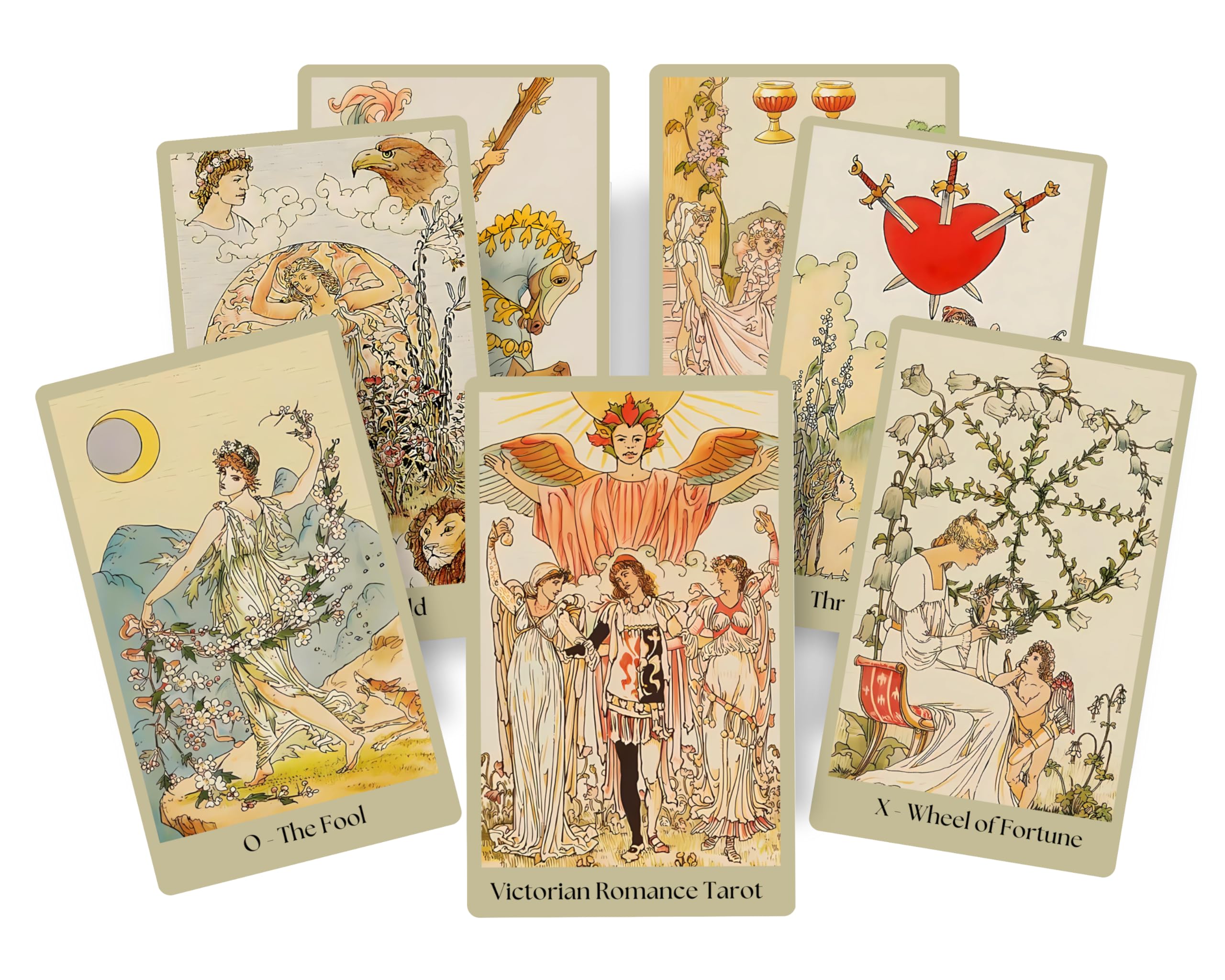 Amazon.com: Victorian Romance Tarot Cards Deck. 78 Cards with