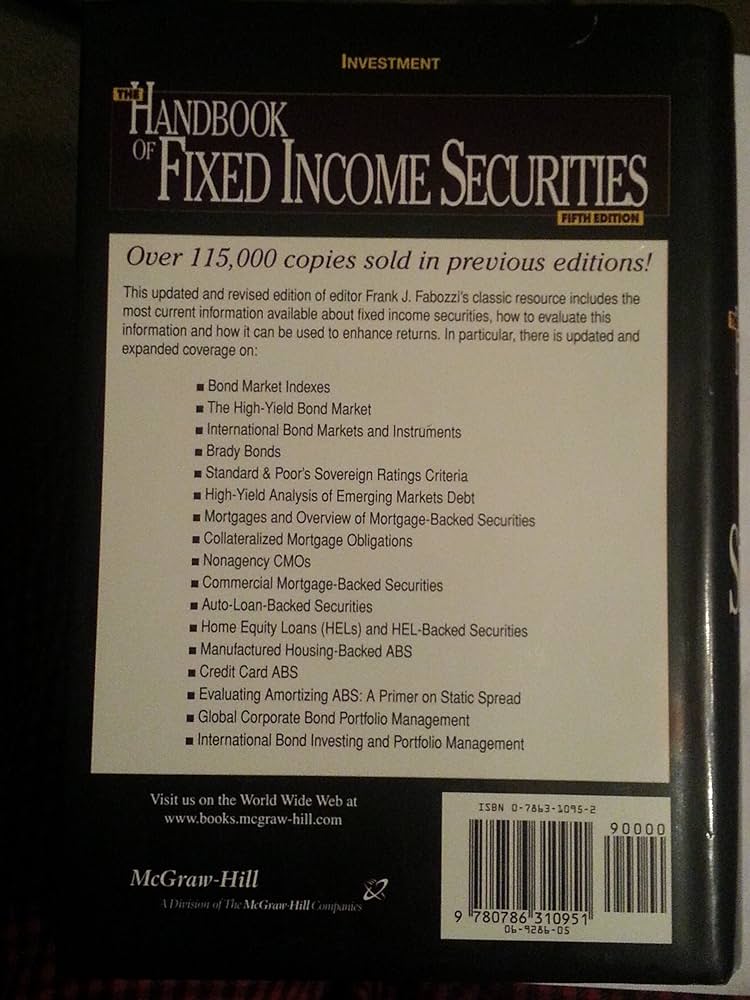 Amazon.com: The Handbook of Fixed Income Securities: 9780786310951