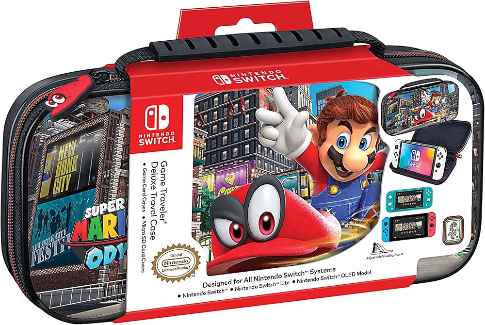 NINTENDO SWITCH DELUXE MARIO ODYSSEY TRAVEL CASE, PREMIUM HARD