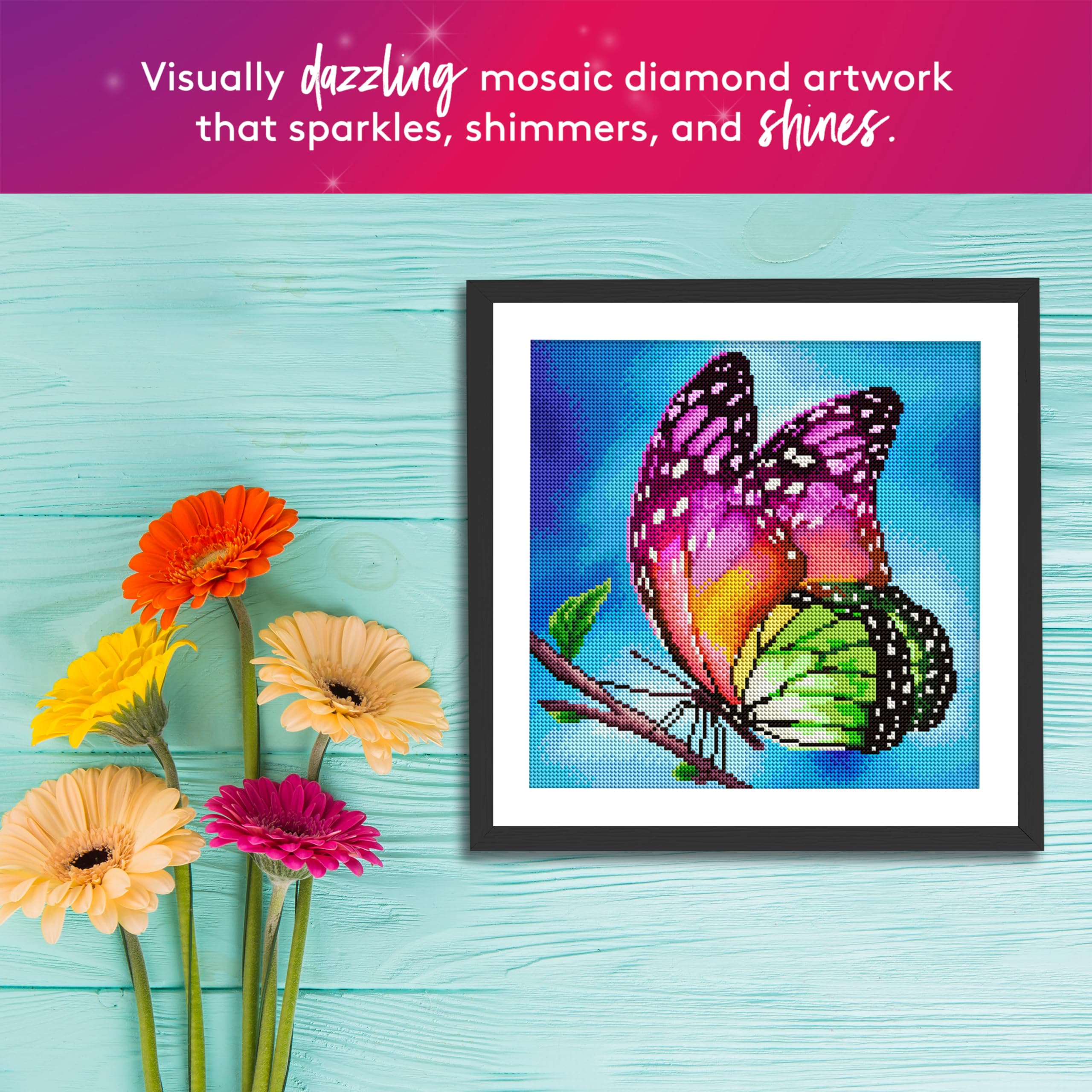 Amazon.com: DIAMOND ART CLUB Watercolor Butterfly Diamond Painting