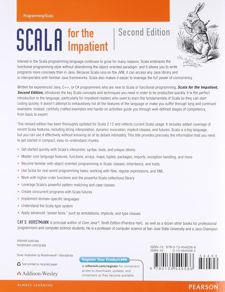 Scala for the Impatient: Horstmann, Cay: 9780134540566: Amazon.com