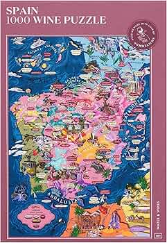 Amazon | スペインワインパズル - 手描きのジグソーパズル 1000ピース