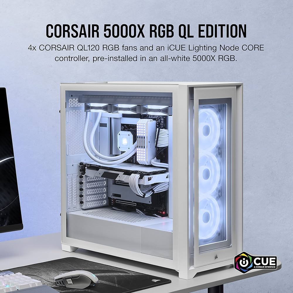Amazon | CORSAIR iCUE 5000X RGB QL Edition QLエディション ミドル
