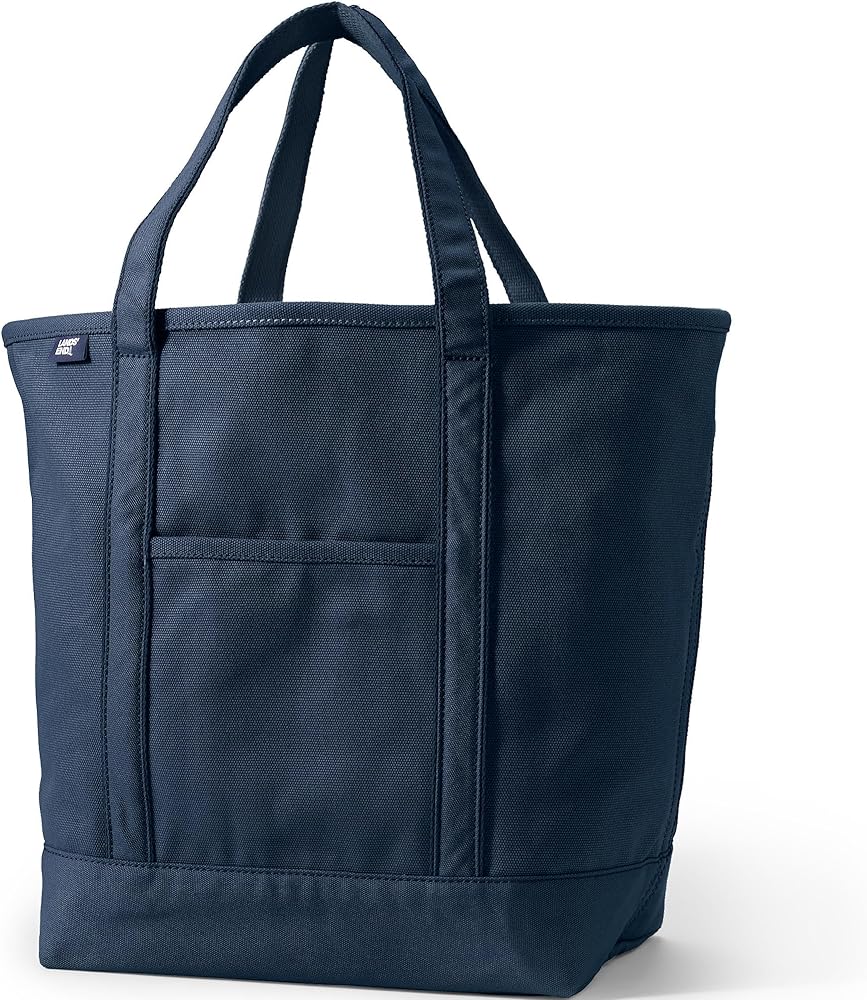 Amazon | Lands' End オープントップキャンバストートバッグ