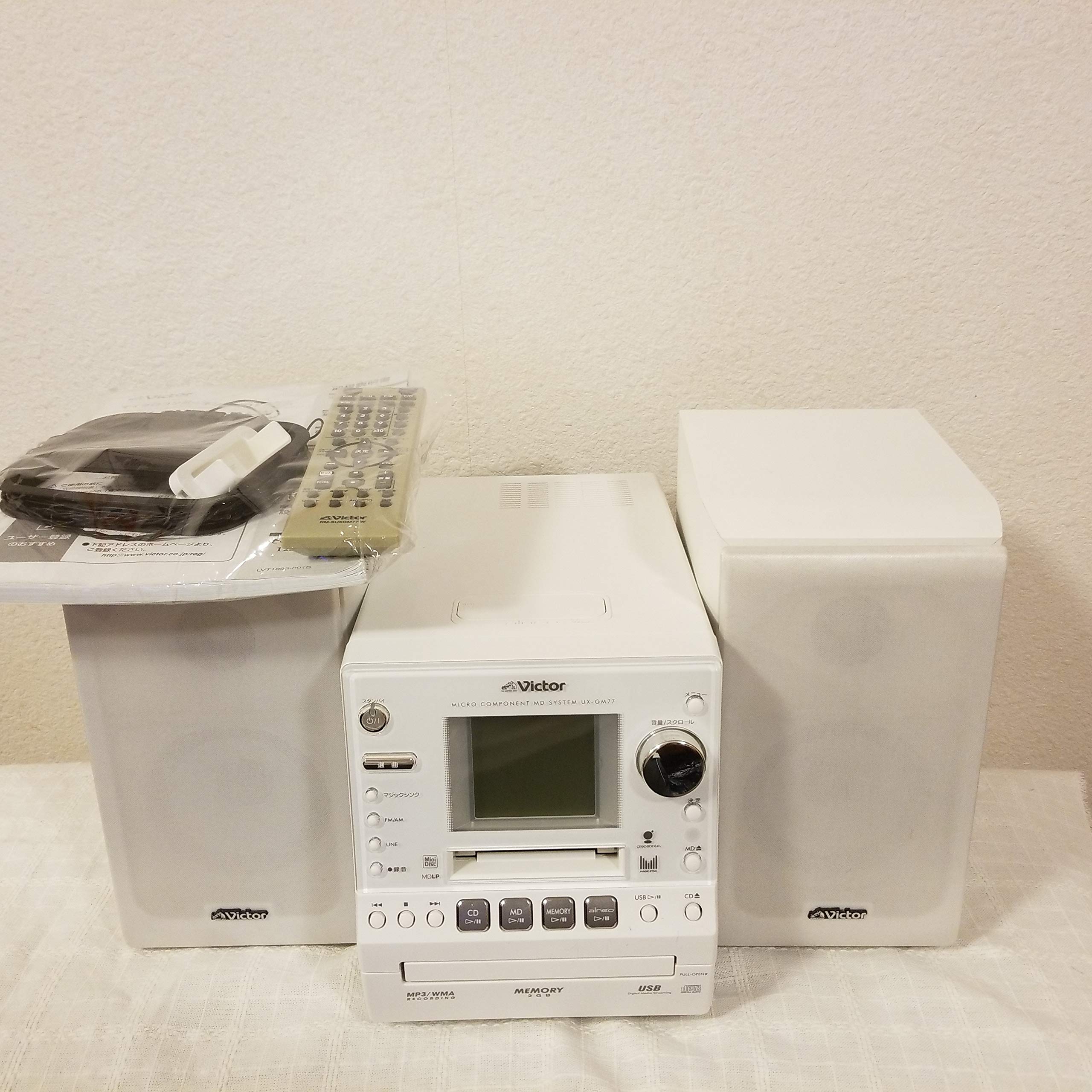 Amazon.co.jp: JVC UX-GM77-W Victor Microcomponent MD Memory System