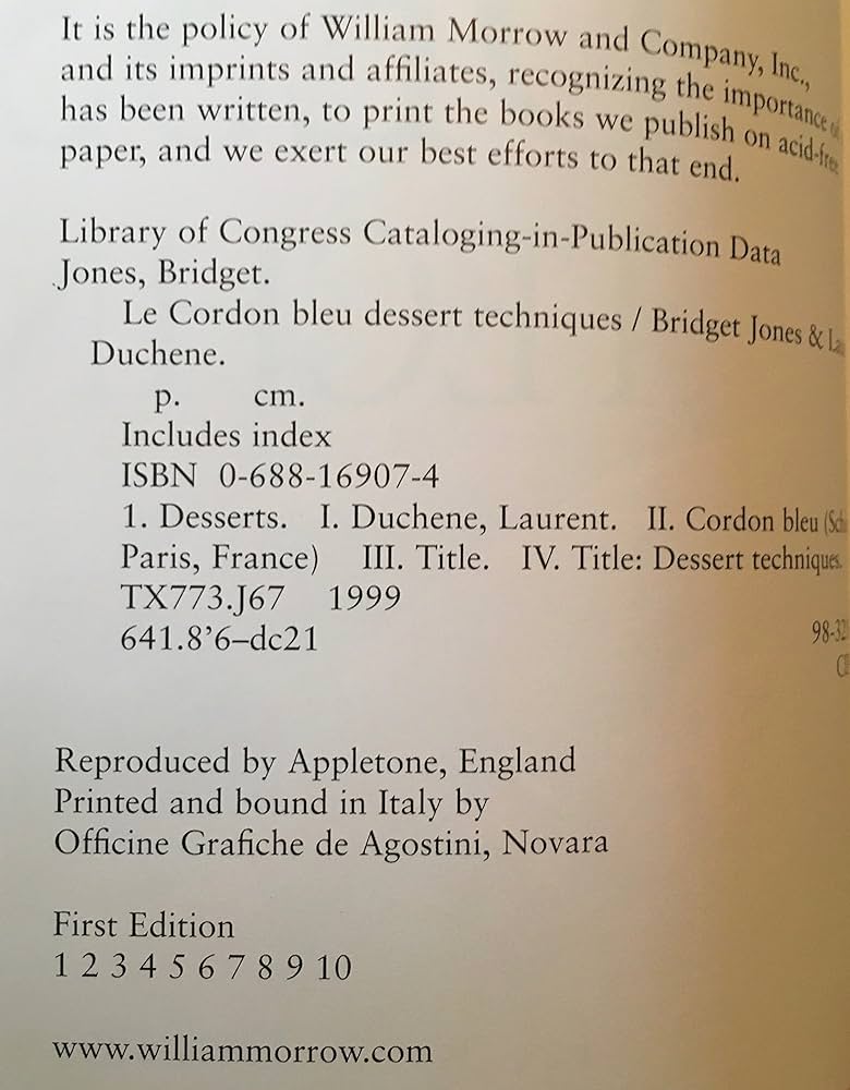 Le Cordon Bleu Dessert Techniques: More Than 1,000 Photographs