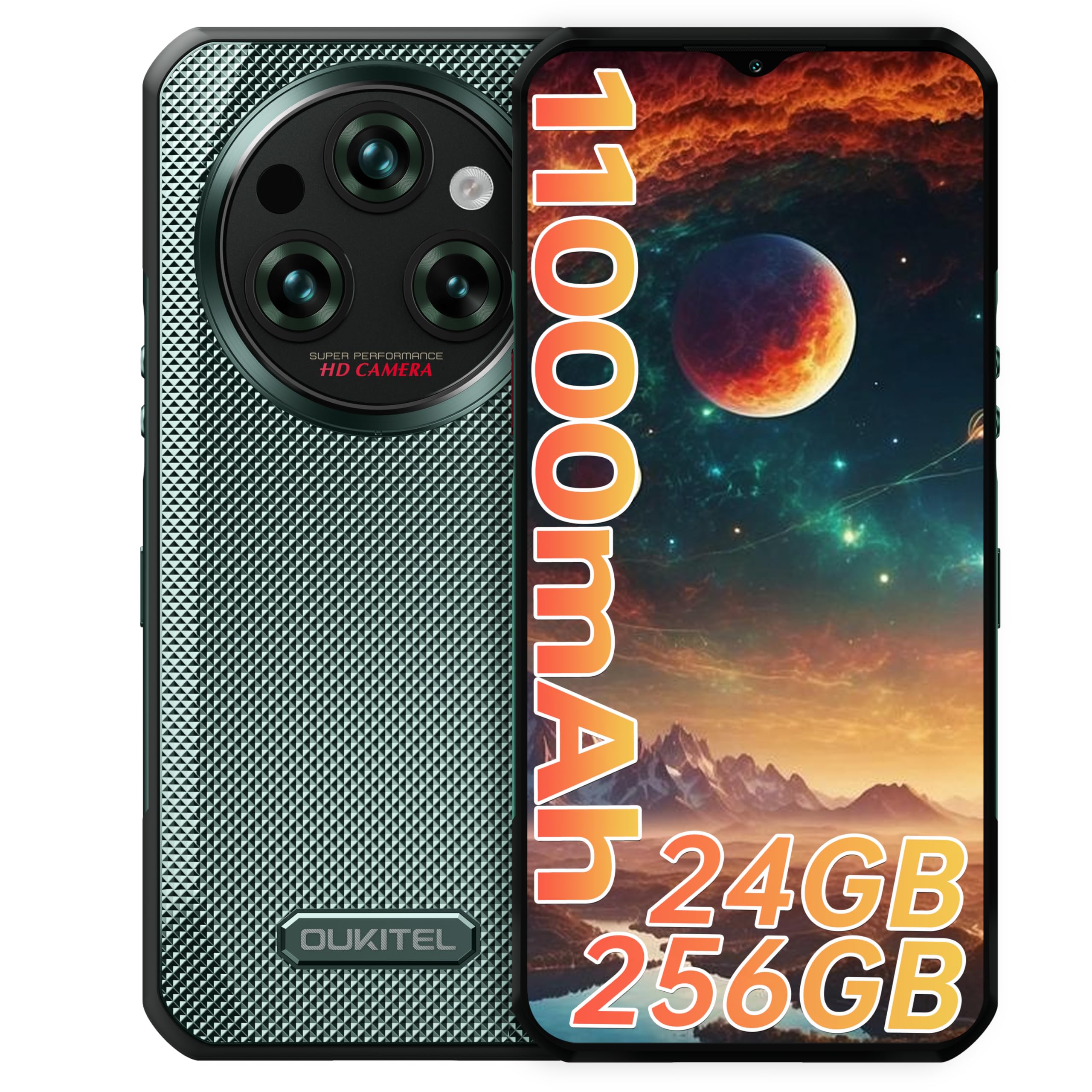 Amazon | OUKITEL WP35S タフネススマホ simフリー、24GB|256GB|1TB