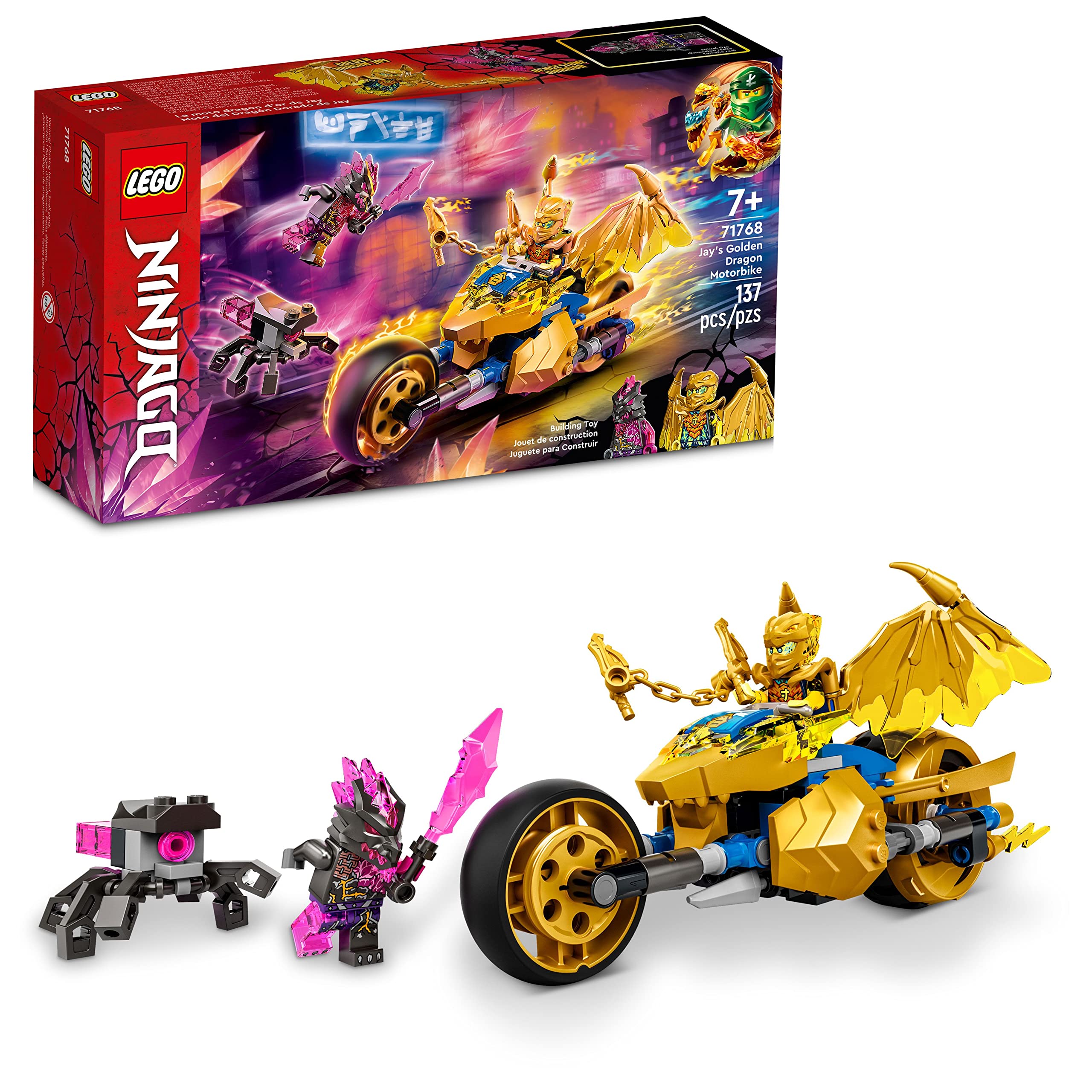 Amazon.com: LEGO NINJAGO Jay's Golden Dragon Set, 71768 Toy