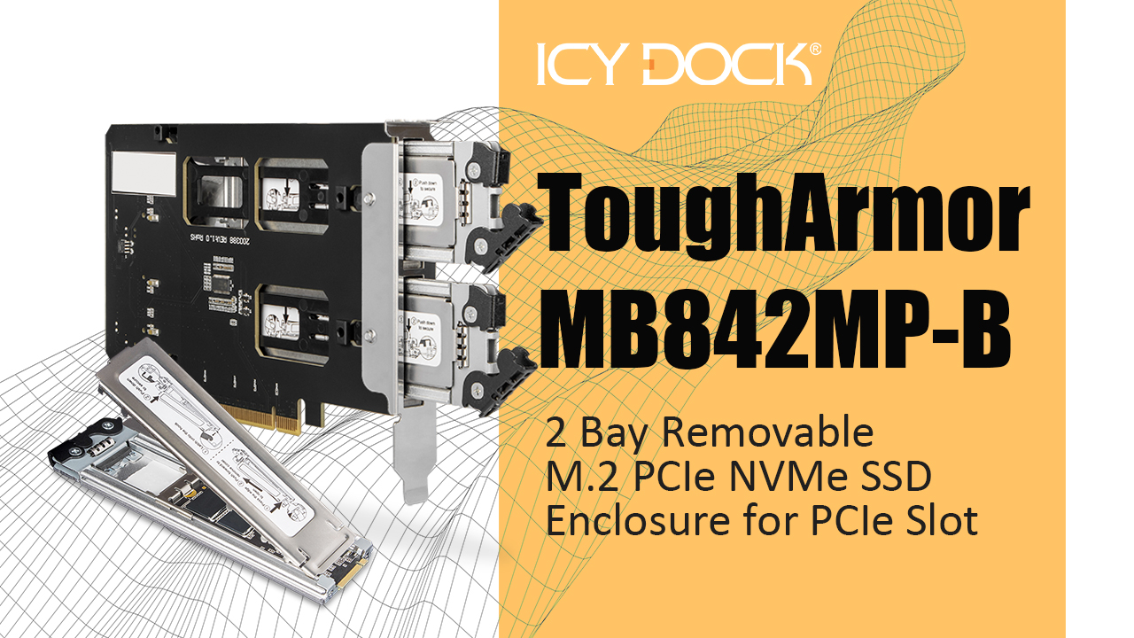 Amazon.com: ICY DOCK Dual Bay 2X M.2 NVMe SSD to PCIe 4.0 x8