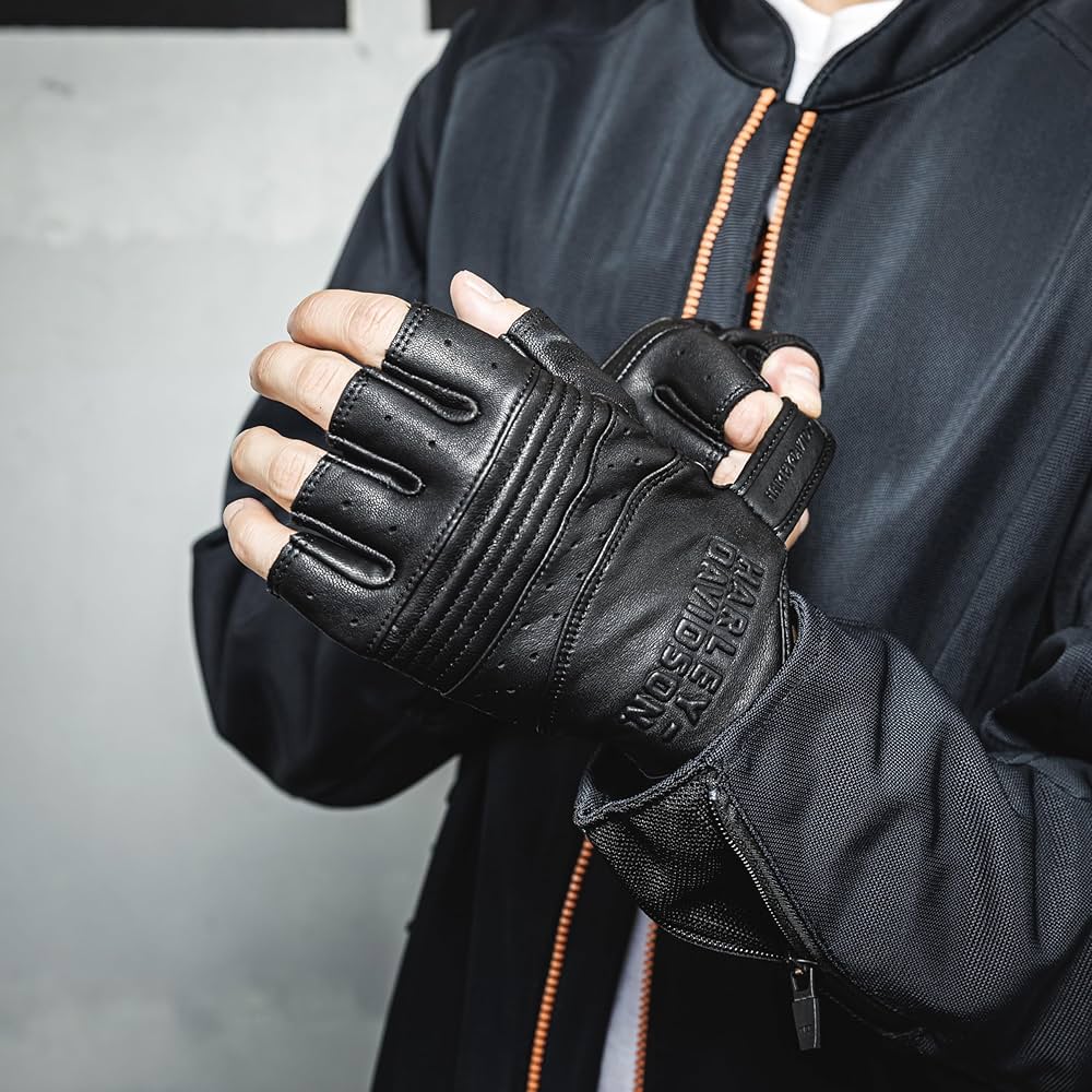 Amazon.co.jp: 【ハーレー純正】 メンズ Oakbrook フィンガーレス