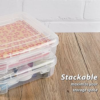 Amazon.co.jp: SUNMAIO 写真/スクラップブッキング用紙収納ボックス