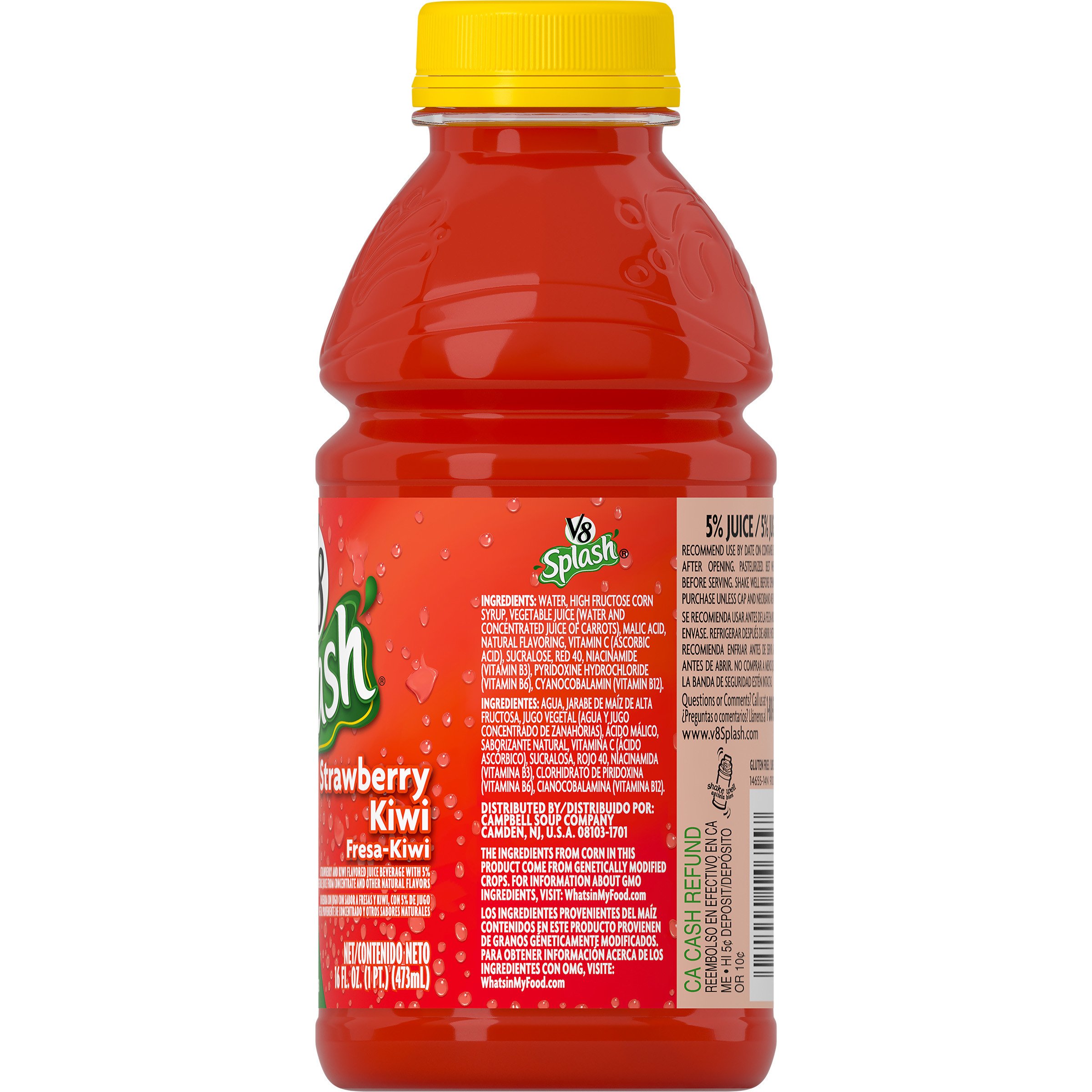 Amazon.com : V8 Splash Strawberry Kiwi, 16 oz. Bottle : Grocery