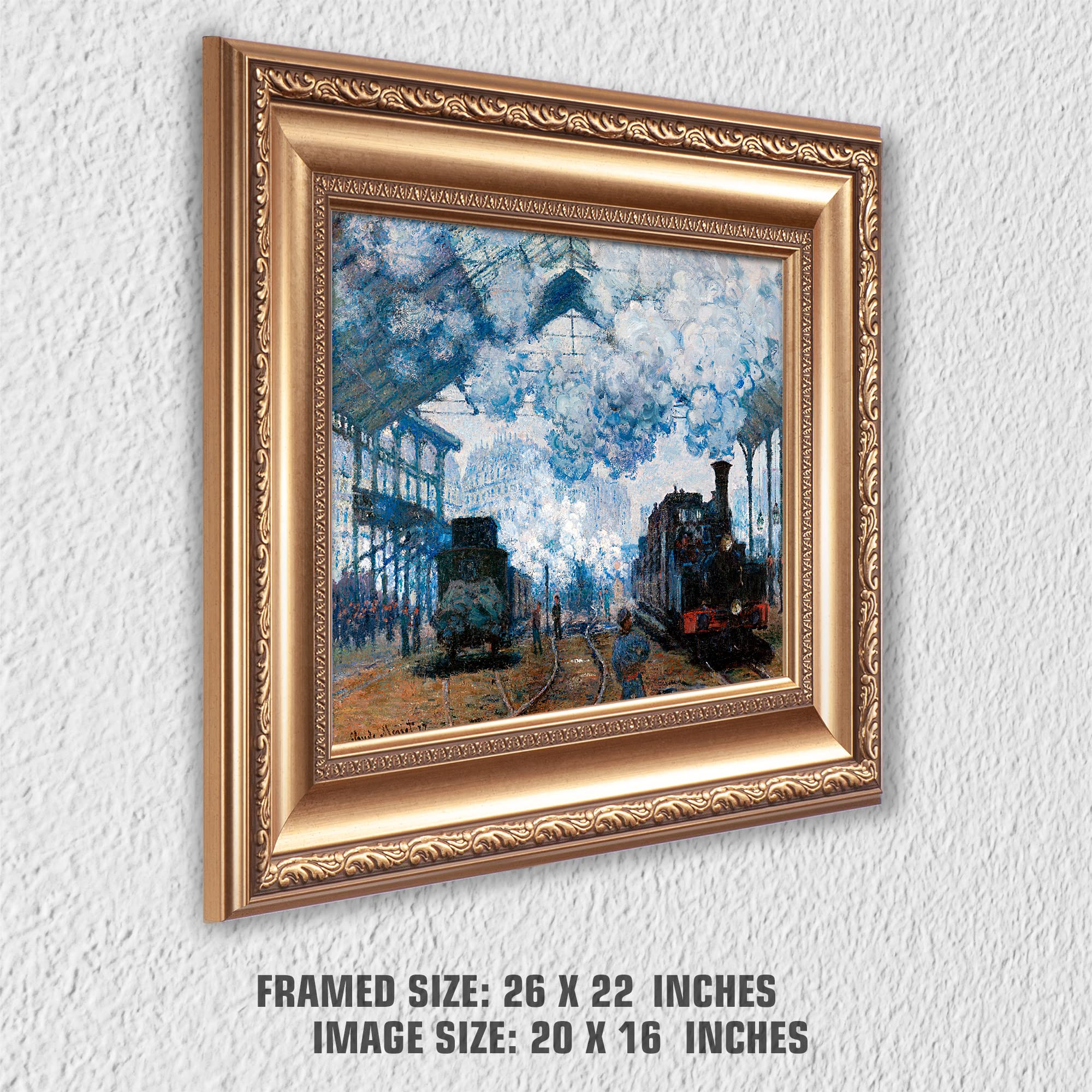 Amazon.co.jp: サンラザール駅:クロード・モネ作「列車の到着