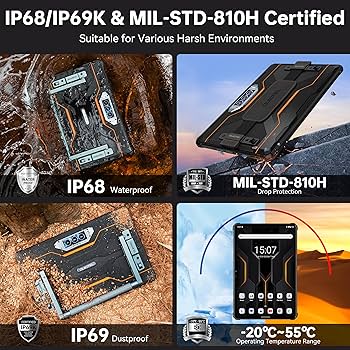 Amazon.com : OUKITEL RT8 Android 14 Rugged Tablet - 11 inch Octa