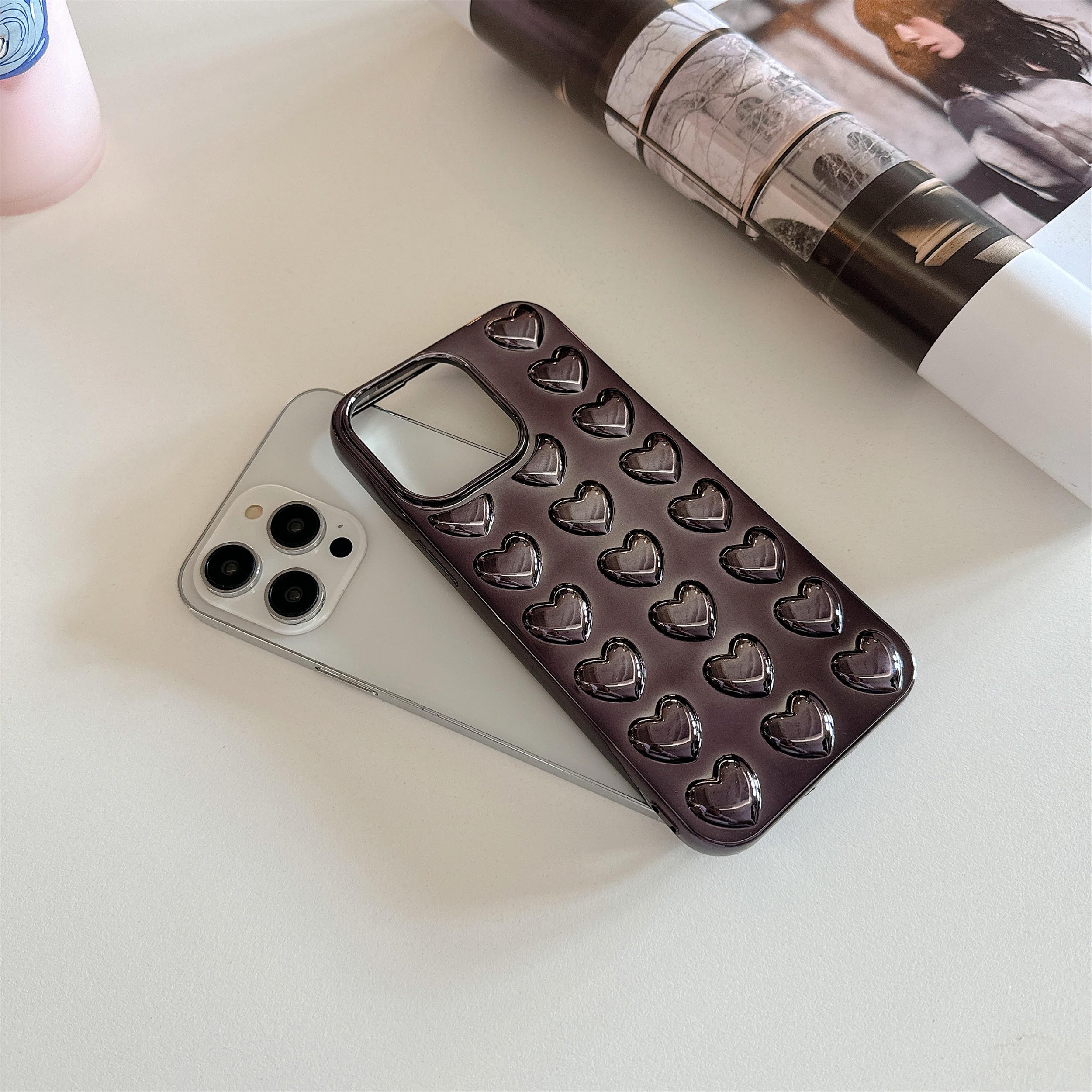 Amazon.com: Pretaco for iPhone 15 Pro Max Case, [Premium Chrome