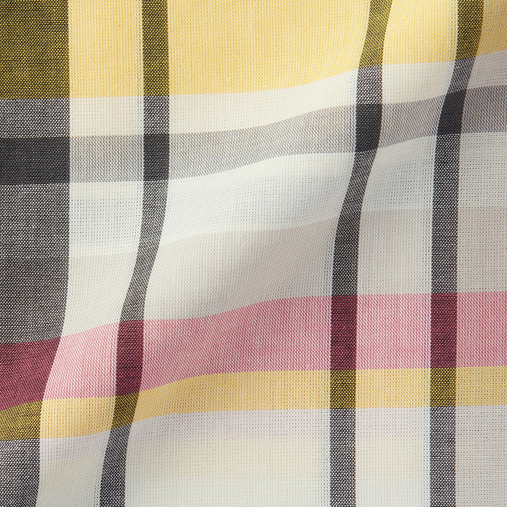 Amazon｜無印良品 マドラスチェック カバー2点セット イエローチェック