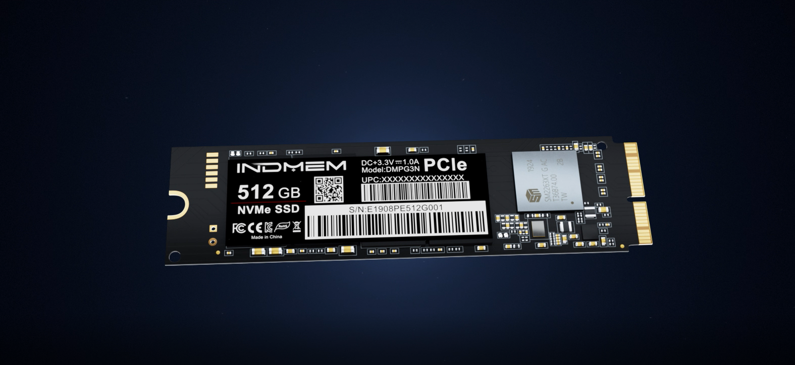 Amazon.com: INDMEM PCIe NVMe Gen3x4 SSD 1TB 3D TLC NAND Flash Hard