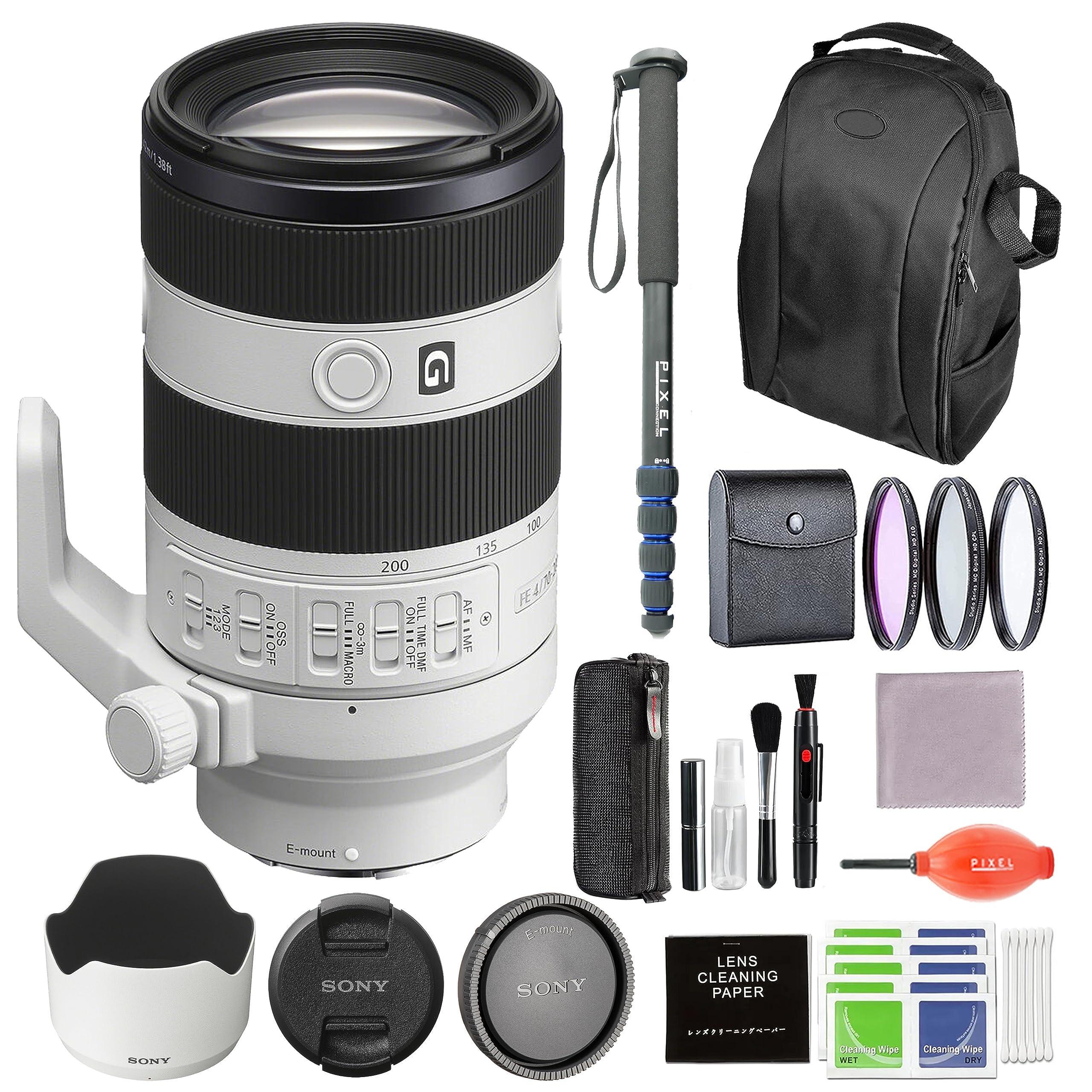 Amazon.com : Sony FE 70-200mm f/4 Macro G OSS II Lens Bundle with