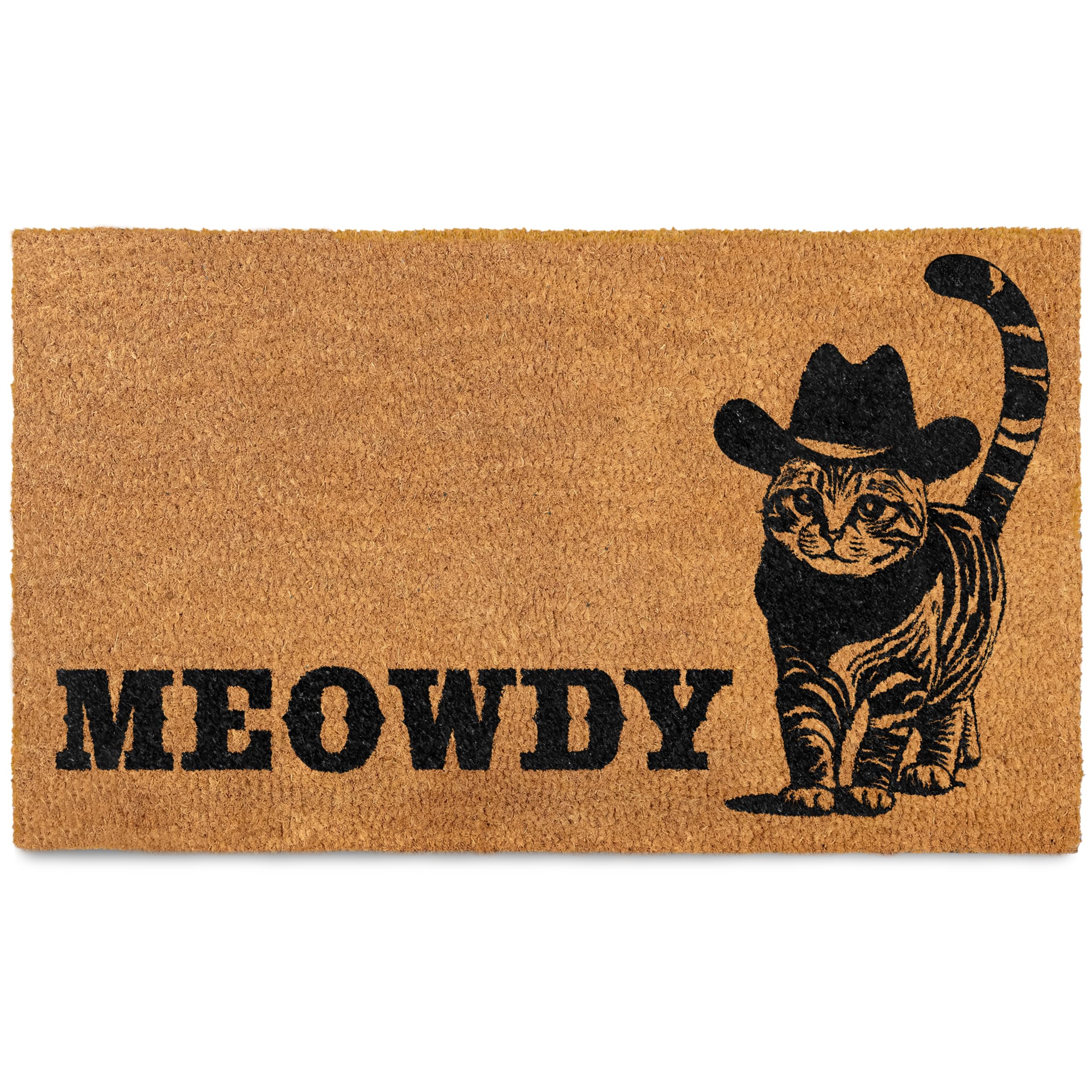 Amazon.com: MAINEVENT Meowdy Doormat 30x17 Inch, Cat Front Door