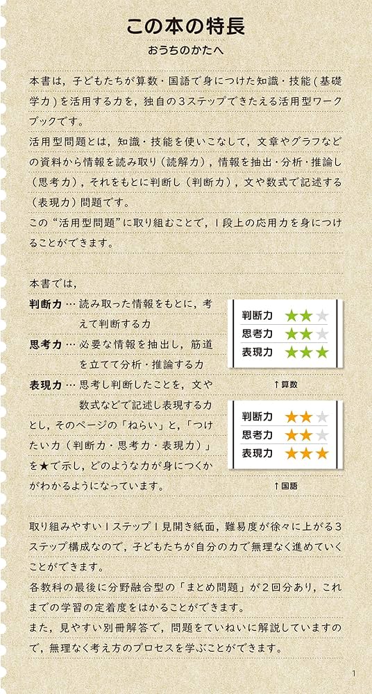思考力トレーニング さんすう・こくご 小学1年生 (活用型問題で