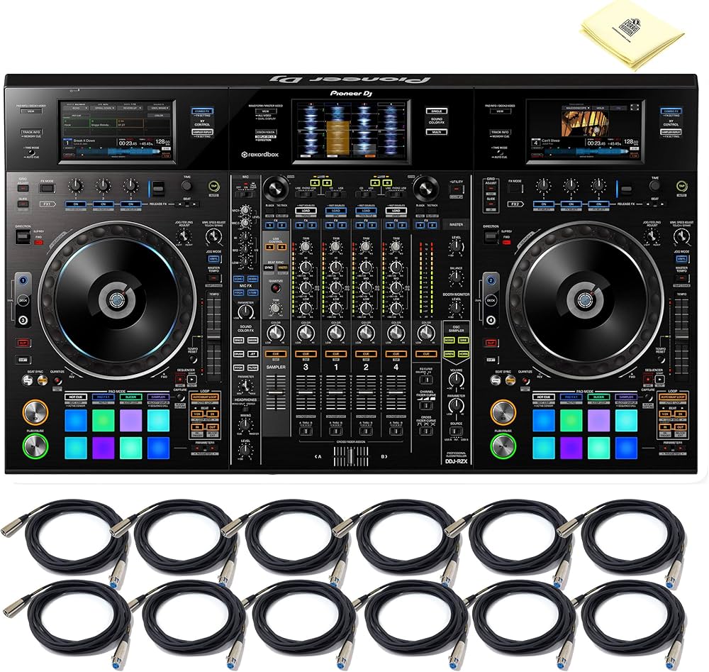 Pioneer DJ DDJ-RZX 4 Channel Professional DJ Controller and Audio