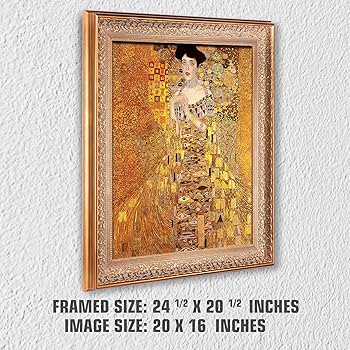 Amazon.com: The Lady in Gold by Gustav Klimt.Framed Size:24.5 x