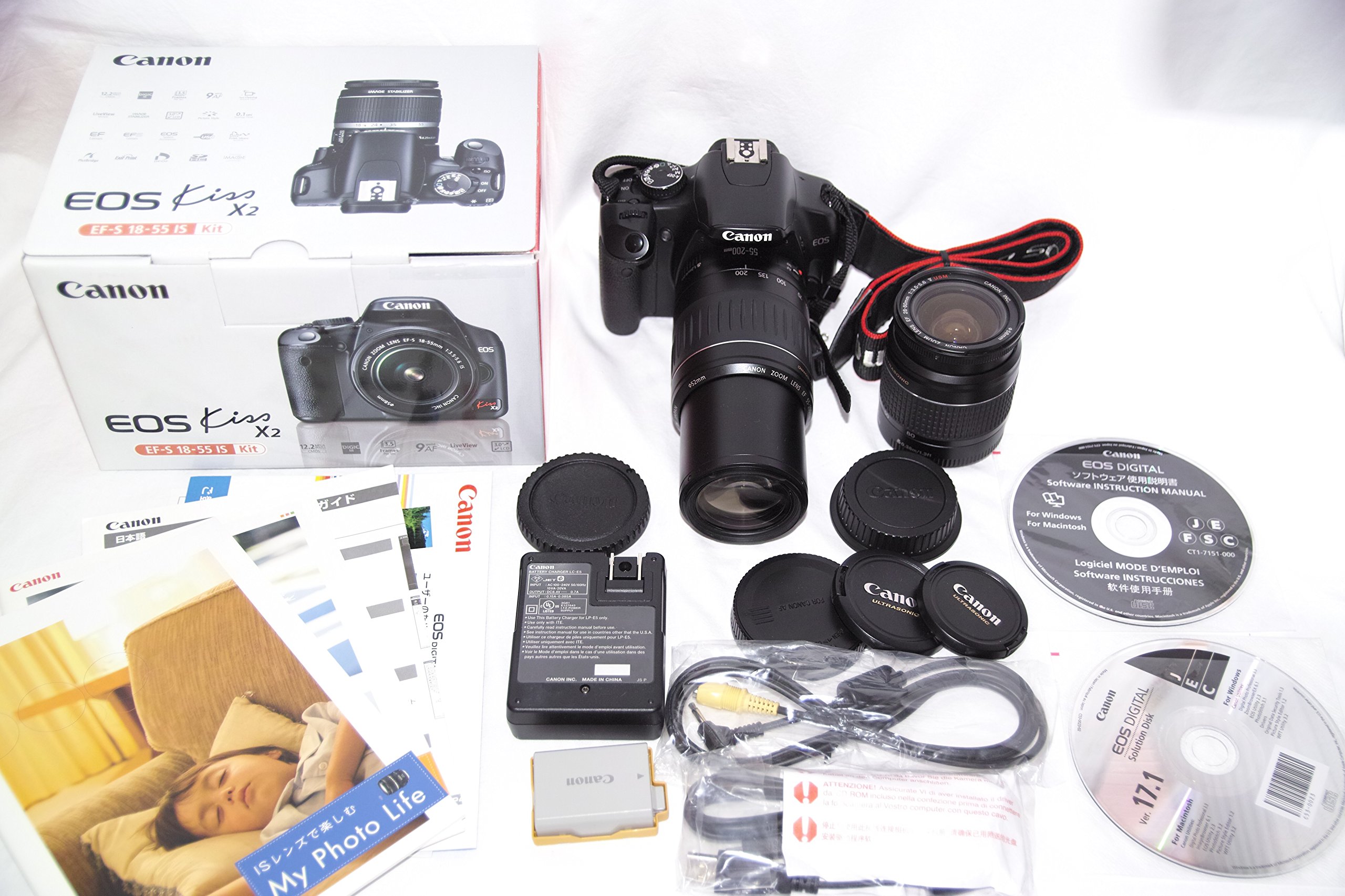 Amazon | Canon デジタル一眼レフカメラ EOS Kiss X2 ダブルズーム