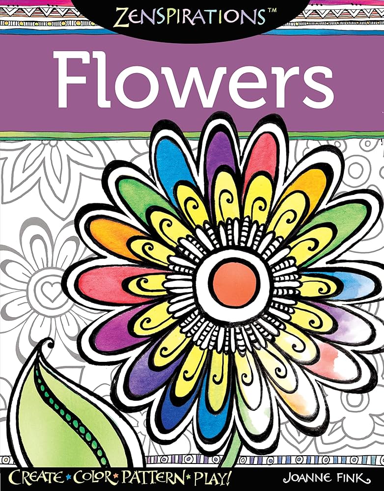 Amazon.com: Zenspirations (R) Coloring Book Flowers: Create, Color