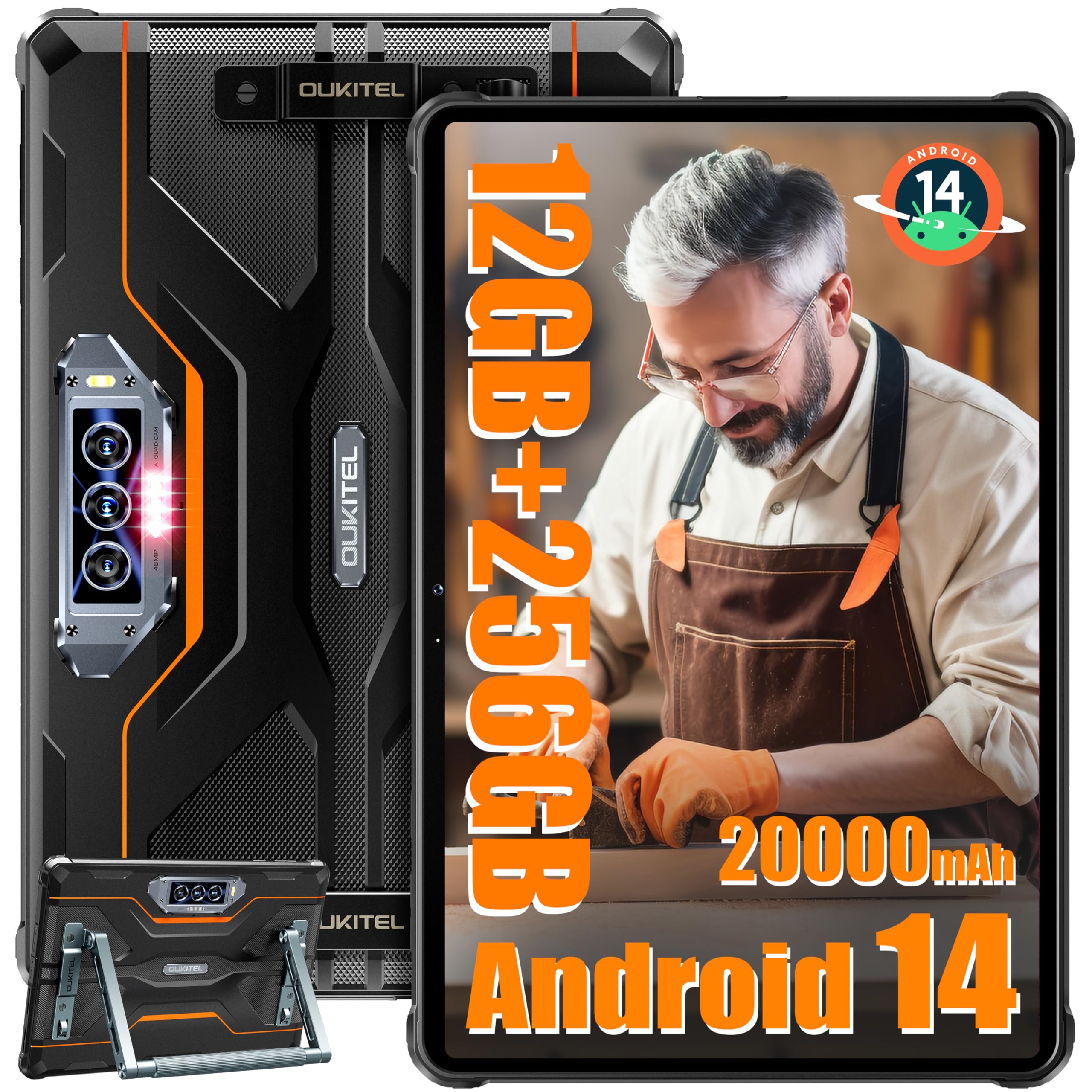 Amazon.com : OUKITEL RT8 Android 14 Rugged Tablet - 11 inch Octa