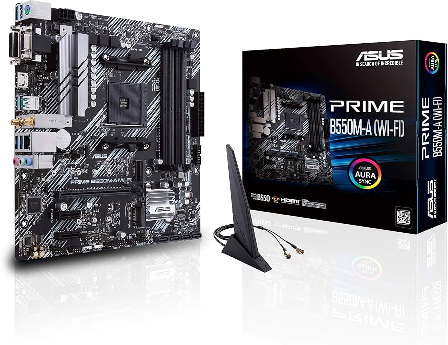 ASUS Prime B550M-A WiFi AMD AM4 (3rd Gen Ryzen™) Micro ATX
