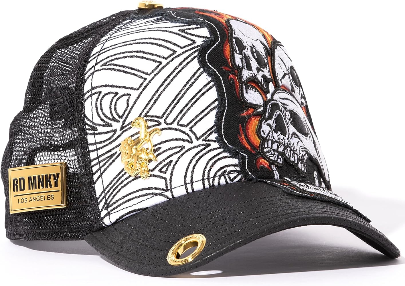 Red Monkey Fire Skull Black RM1476 New Unisex Limited Edition