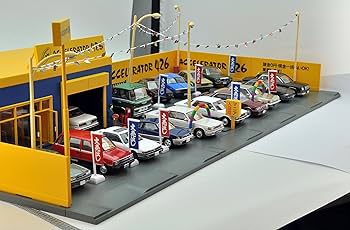 Amazon | トミカラマ ヴィンテージ 04c 1/64 中古車店 アクセル426