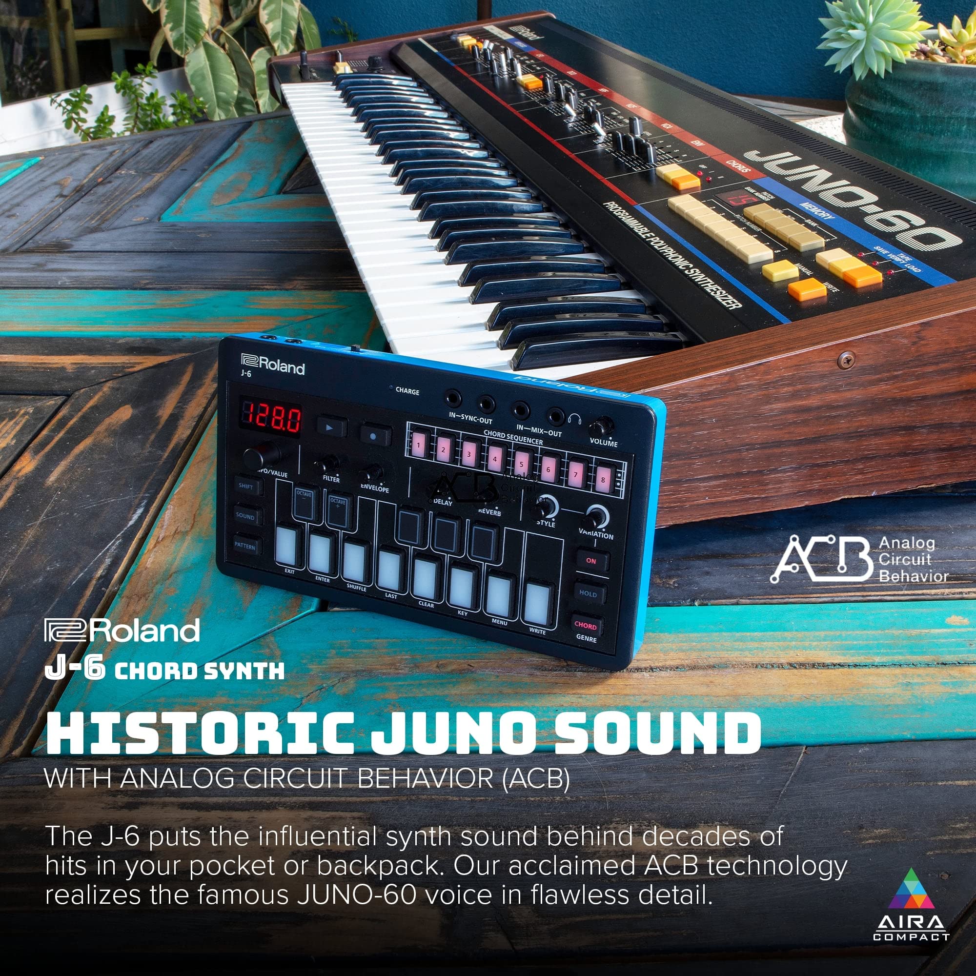 Amazon.com: ROLAND AIRA Compact J-6 CHORD SYNTH | Portable song